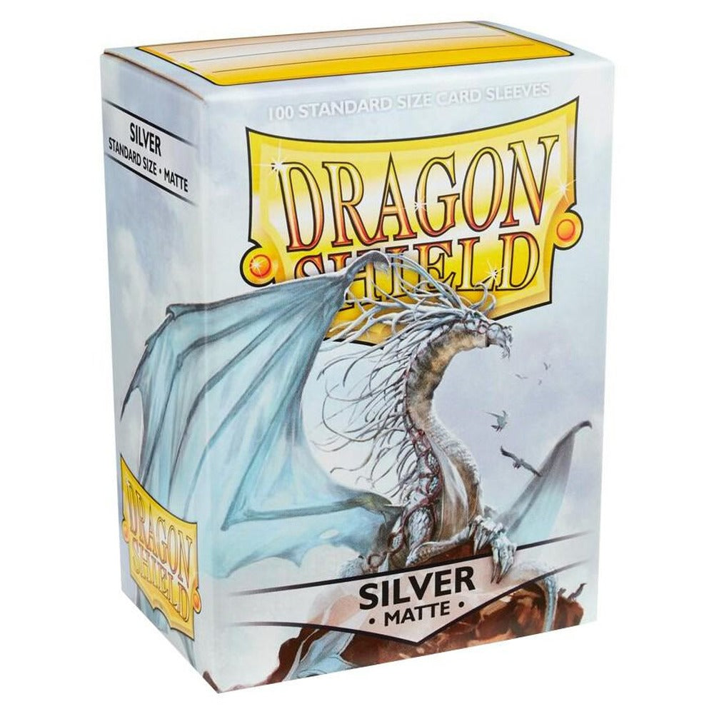 Dragon Shield Matte Sleeves — Silver