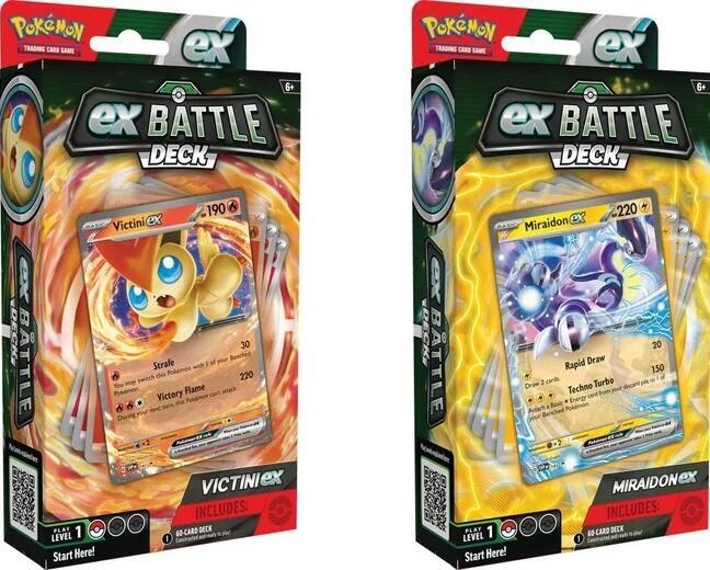 Pokémon TCG — Ex Battle Deck (Victini ex or Miraidon ex)