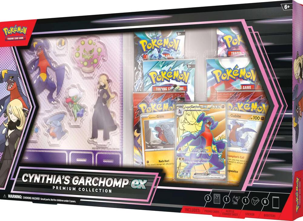 Pokémon TCG Destined Rivals — Cynthia's Garchomp ex Premium Collection — En Inglés