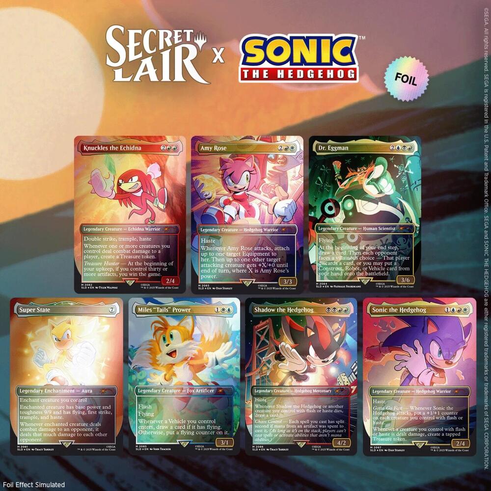 Magic: The Gathering — Secret Lair X Sonic- Friends and Foes, Nonfoil