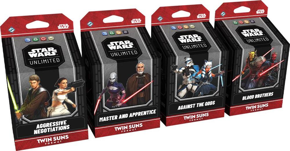 Star Wars Unlimited — Twin Suns: 4-Deck Bundle (Inglés)