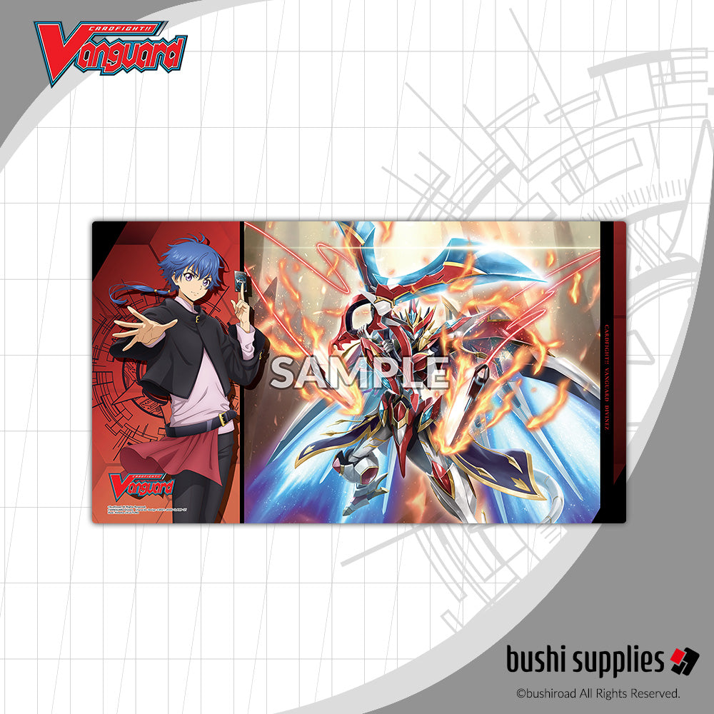 Playmat: Bushi Supplies Rubber Playmat- Cardfight!! Vanguard Divinez DELUXE Finals- Yu-yu & Ars Vairina