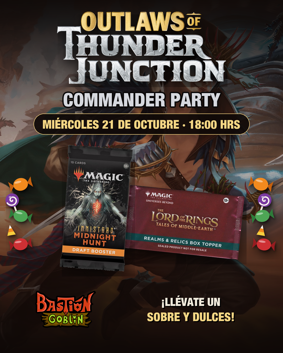 Entrada — Commander Party Outlaws of Thunder Junction (Mié 21 Oct)