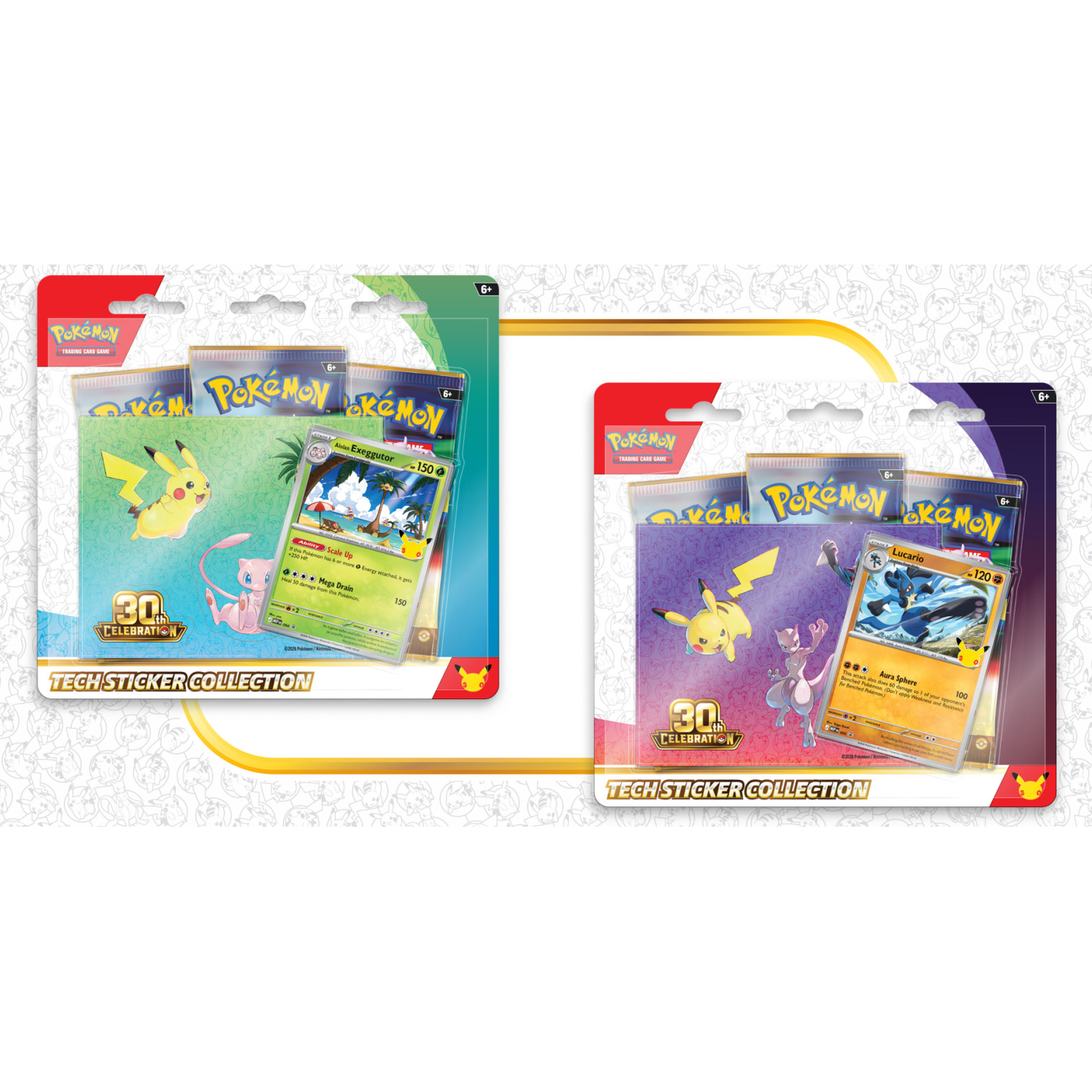 Pokémon TCG 30th Celebration — Tech Sticker Collection — En Español