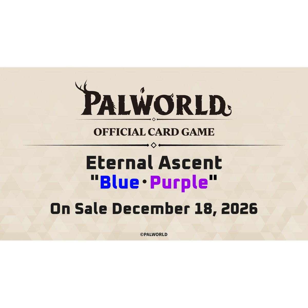 Eternal Ascent Trial Deck- Blue & Purple — Palworld Official Card Game