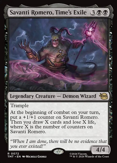 Savanti Romero, Time's Exile #72 [TMT] [ENG] NM Foil