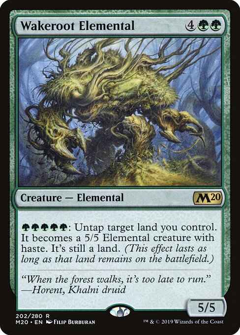 Wakeroot Elemental #202 [M20] [ESP] NM