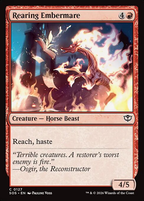 Rearing Embermare #127 [SOS] [ENG] NM