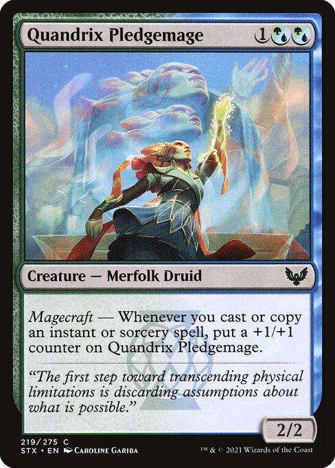 Quandrix Pledgemage #219 [STX] [ENG] NM