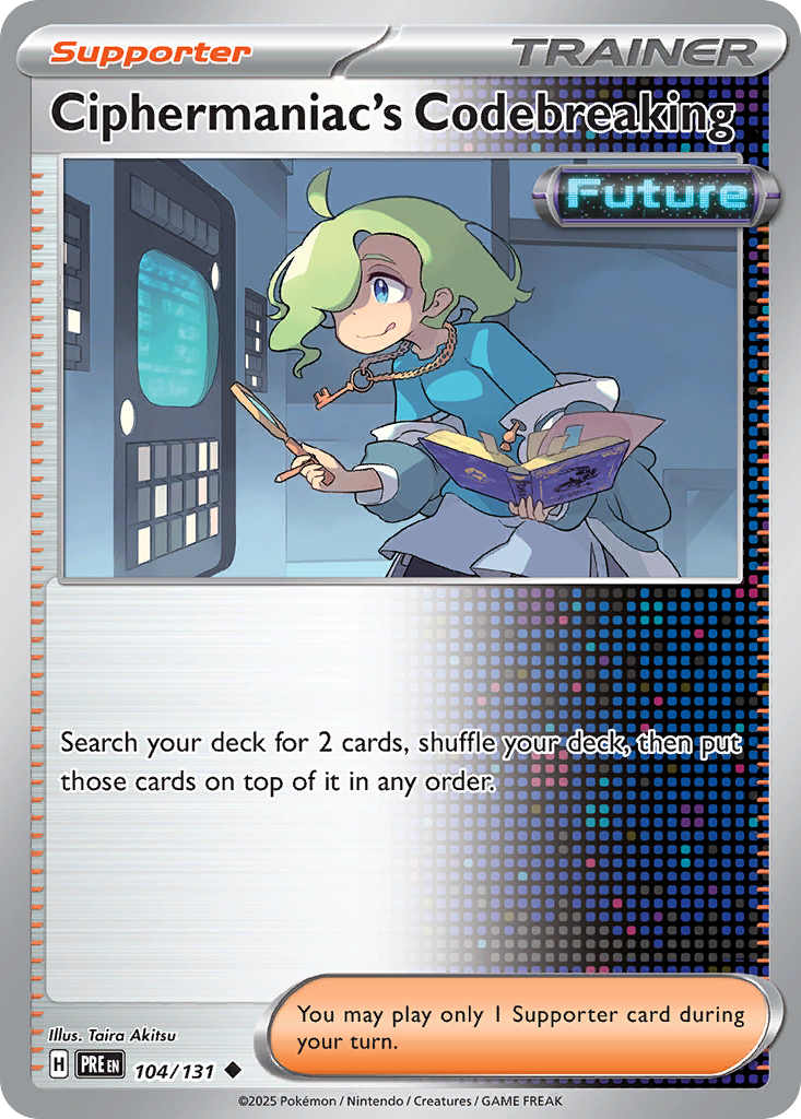 Ciphermaniac's Codebreaking #104 [SV8PT5] [ESP] NM Reverse Holo Pokeball