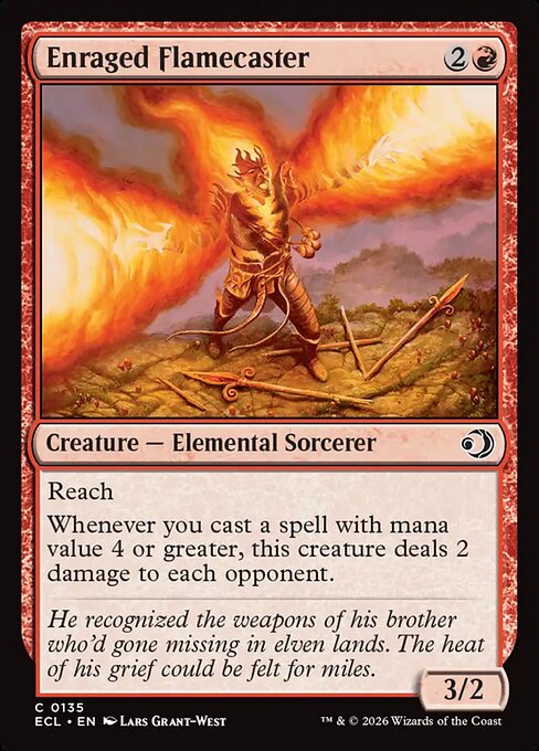 Enraged Flamecaster #135 [ECL] [ENG] NM Foil