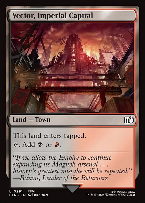 Vector, Imperial Capital #291 [FIN] [ENG] NM Foil