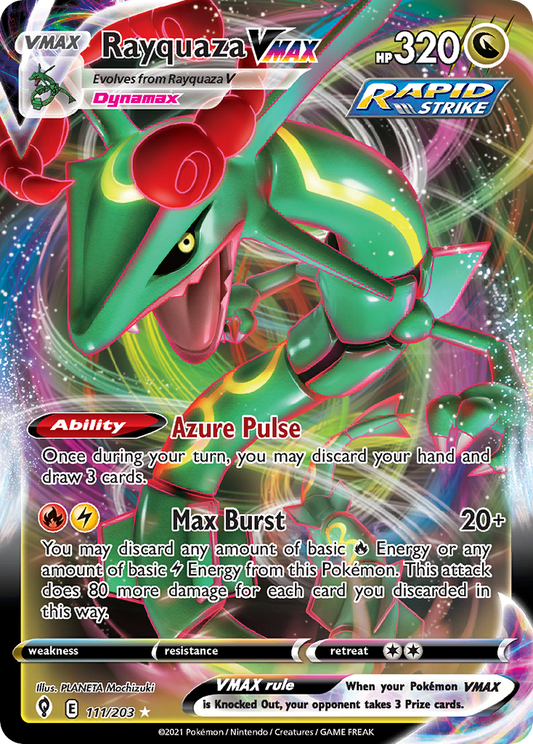 Rayquaza VMAX #111 [SWSH7] [ESP] NM Holo (Play Pokémon)