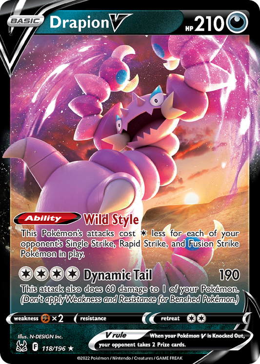 Drapion V #118 [SWSH11] [ESP] NM Holo
