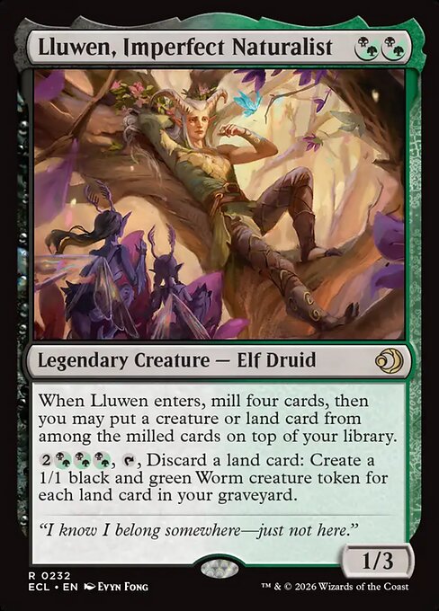 Lluwen, Imperfect Naturalist #232 [ECL] [ENG] NM Foil