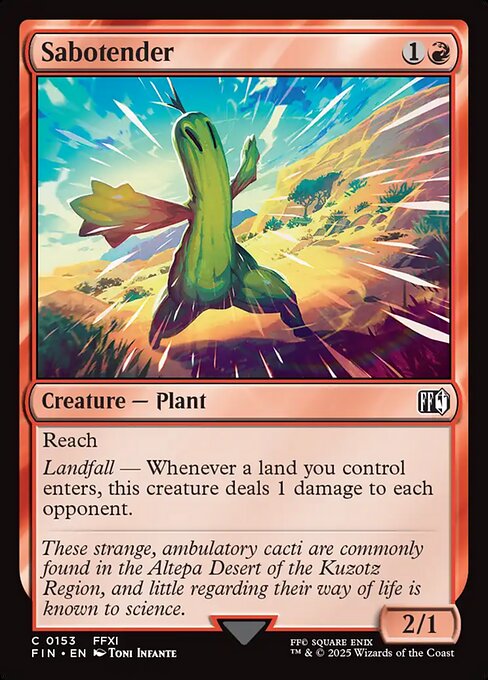 Sabotender #153 [FIN] [ENG] NM Foil