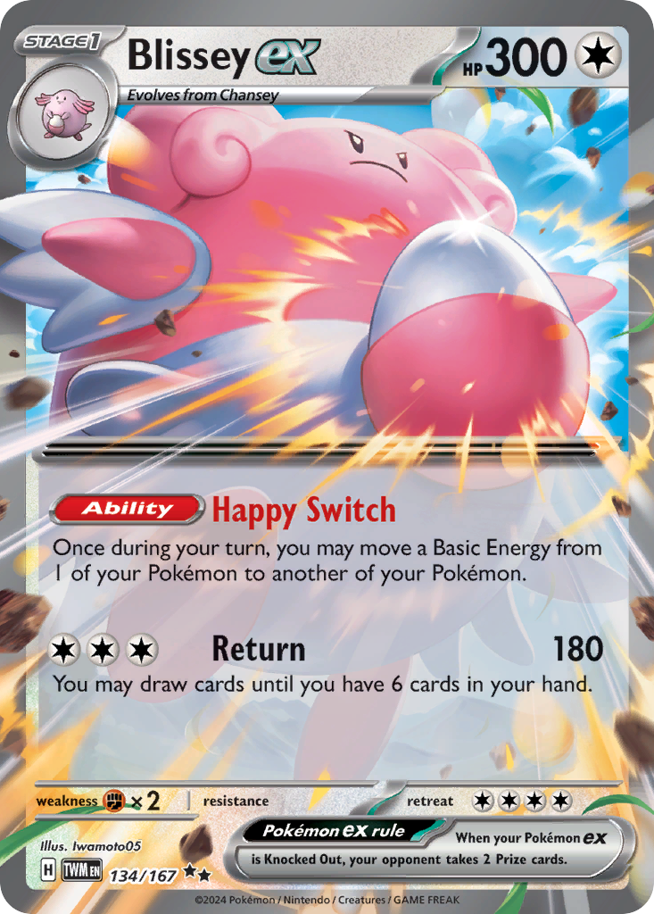 Blissey ex #134 [SV6] [ENG] NM Holo Sparkling