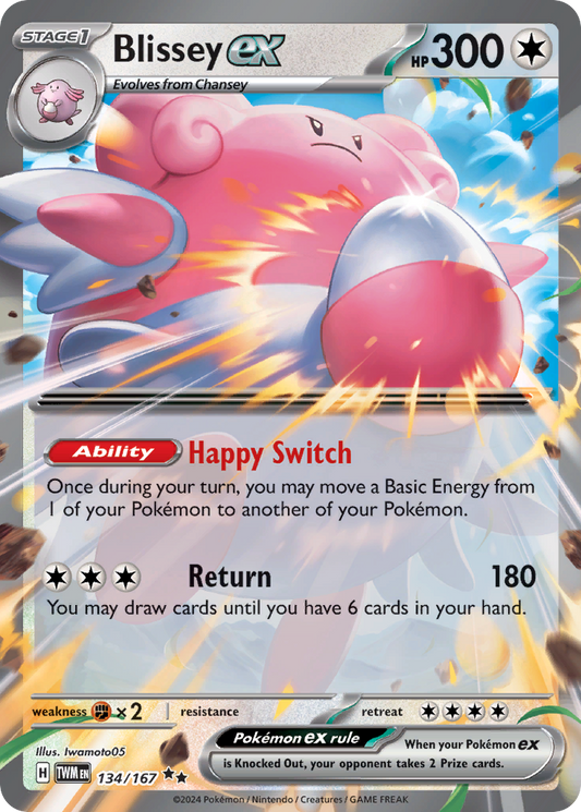 Blissey ex #134 [SV6] [ENG] NM Holo Sparkling