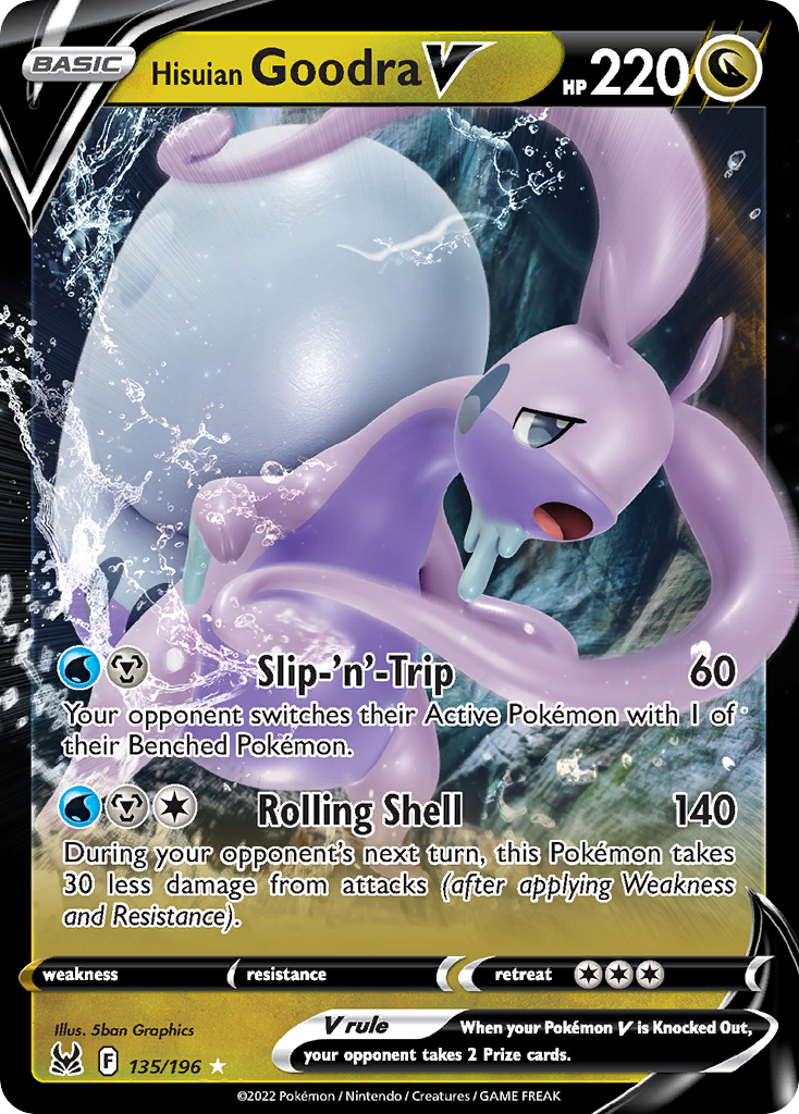 Hisuian Goodra V #135 [SWSH11] [ESP] NM Holo