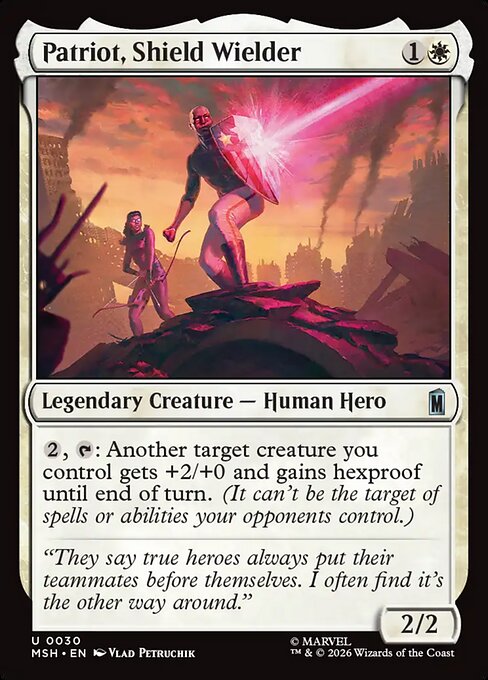Patriot, Shield Wielder #30 [MSH] [ESP] NM