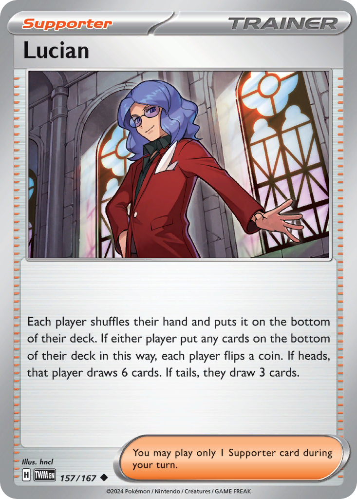 Lucian #157 [SV6] [ENG] NM Holo Pokeball