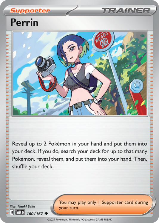 Perrin #160 [SV6] [ENG] NM Holo Pokeball