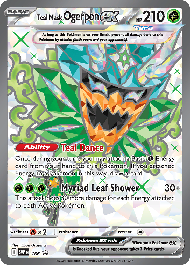 Teal Mask Ogerpon ex #166 [SVP] [ESP] NM Holo