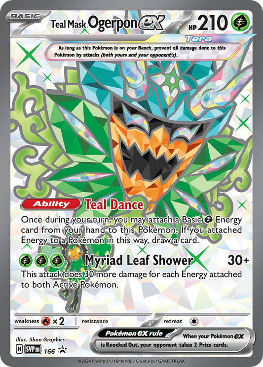 Teal Mask Ogerpon ex #166 [SVP] [ESP] NM Holo