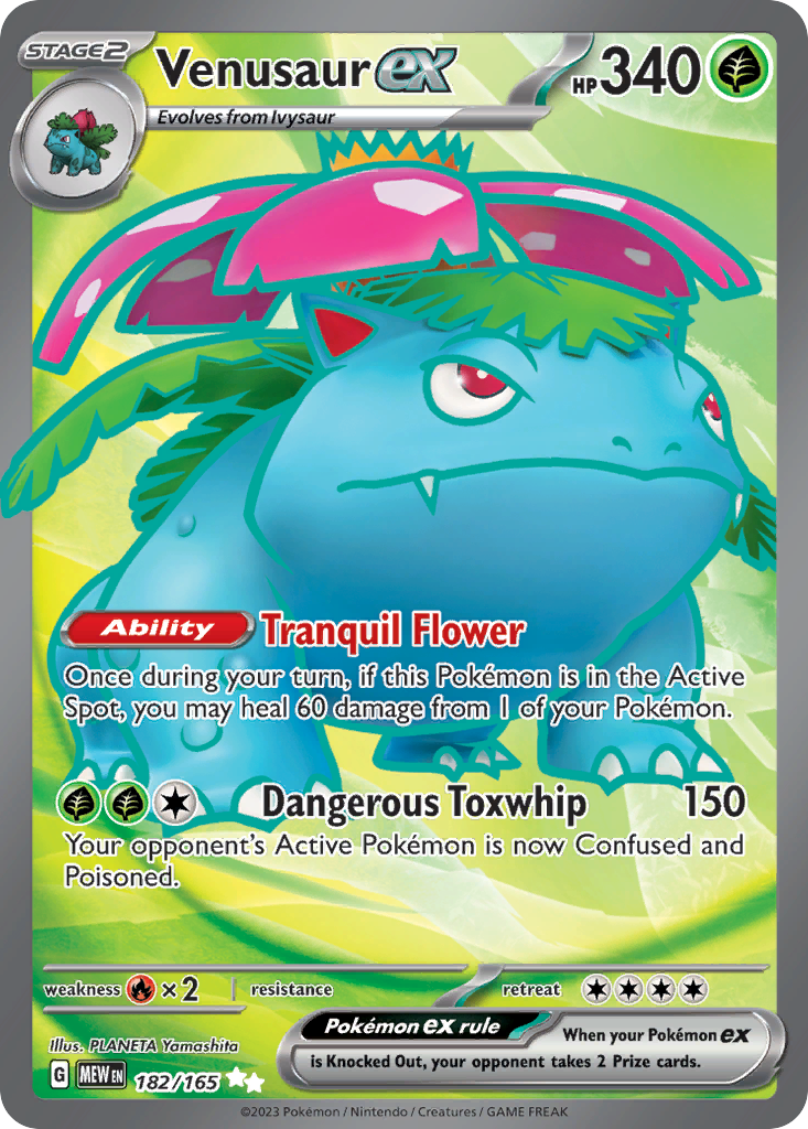 Venusaur ex #182 [SV3PT5] [ESP] NM Reverse Holo