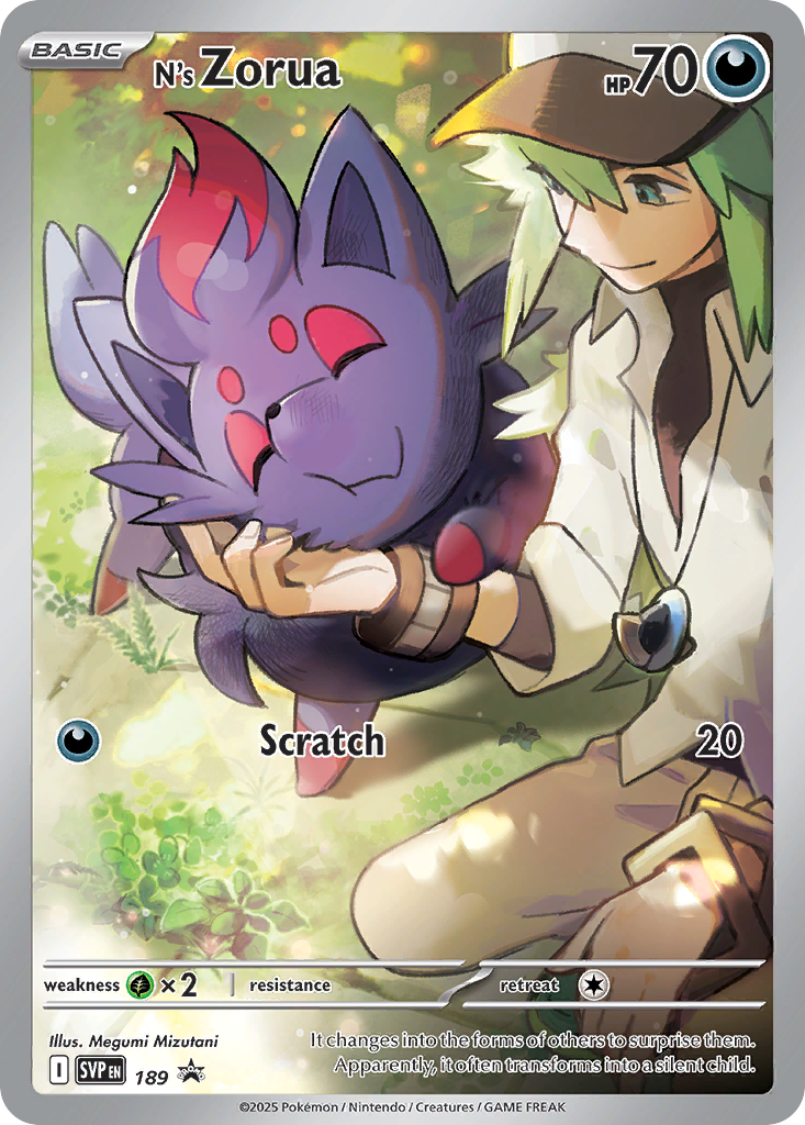 N's Zorua #189 [SVP] [ESP] NM Holo