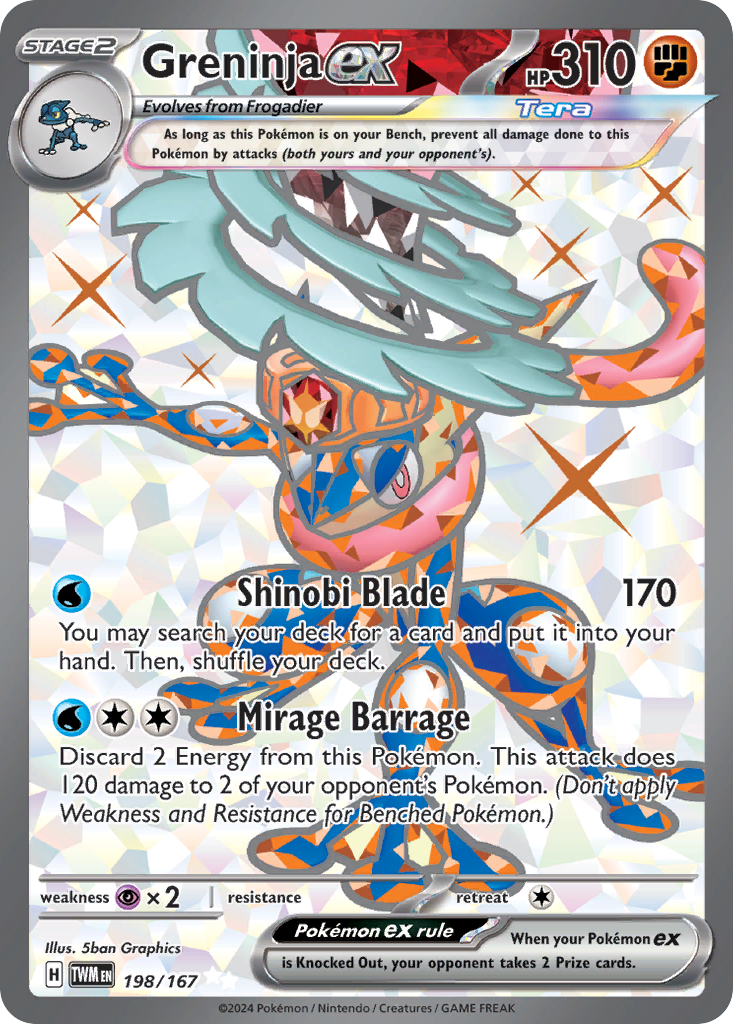 Greninja ex #198 [SV6] [ENG] NM Holo