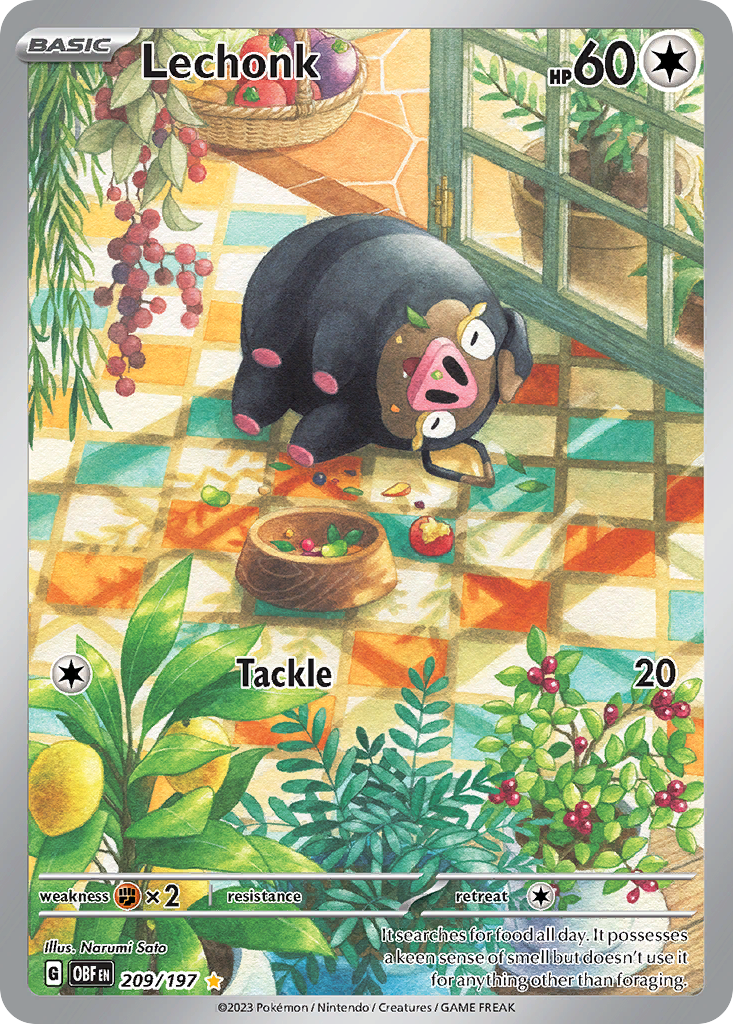 Lechonk #209 [SV3] [ESP] NM Holo
