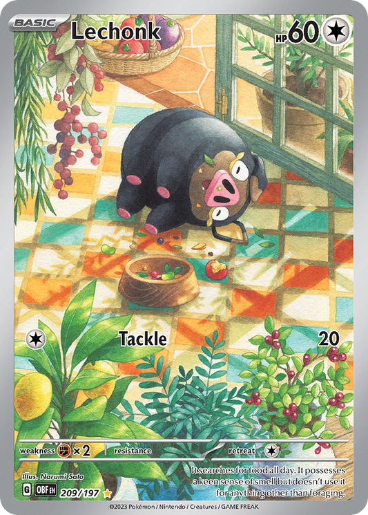 Lechonk #209 [SV3] [ESP] NM Holo