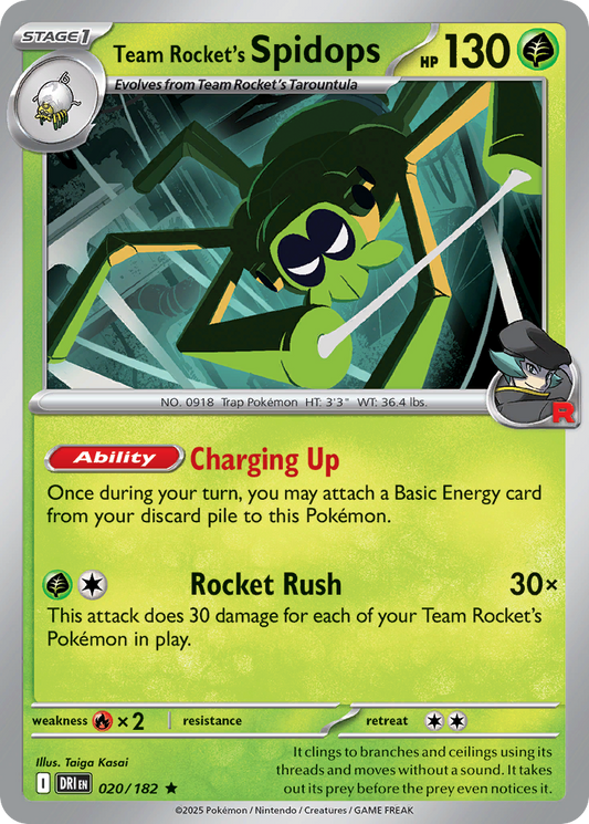 Team Rocket's Spidops #20 [SV10] [ENG] NM Holo