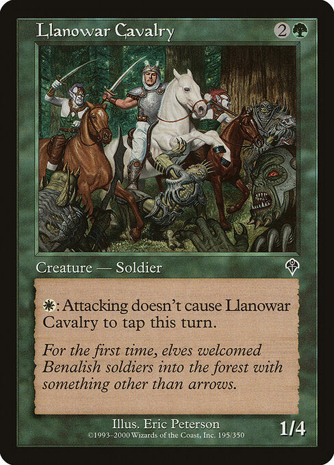 Llanowar Cavalry #195 [INV] [ENG] NM
