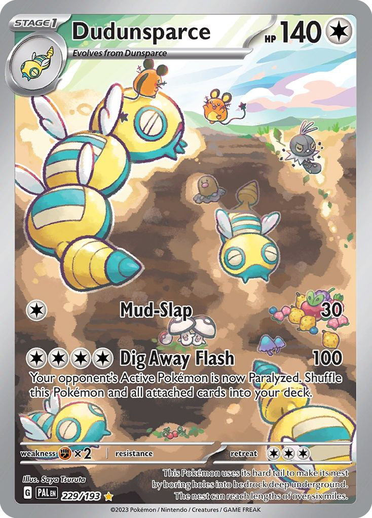 Dudunsparce #229 [SV2] [ESP] NM Holo (Play Pokémon)