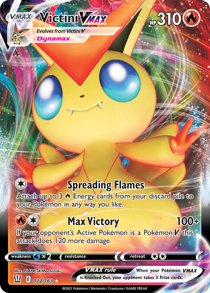 Victini VMAX #22 [SWSH5] [ESP] NM Holo (Play Pokémon)