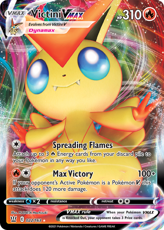 Victini VMAX #22 [SWSH5] [ESP] NM Holo (Play Pokémon)