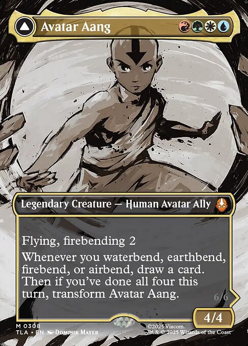 Avatar Aang // Aang, Master of Elements #308 [TLA] [ENG] NM Foil