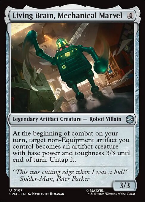 Living Brain, Mechanical Marvel #167 [SPM] [ESP] NM