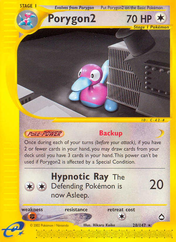 Porygon2 #28 [ECARD2] [ENG] NM