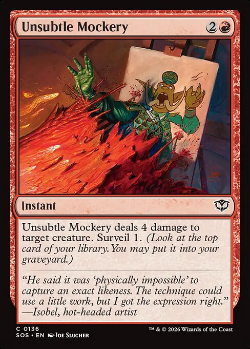 Unsubtle Mockery #136 [SOS] [ENG] NM