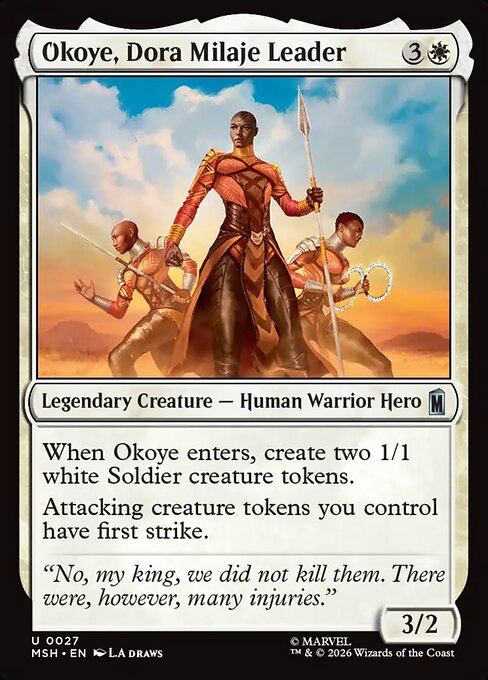 Okoye, Dora Milaje Leader #27 [MSH] [ESP] NM