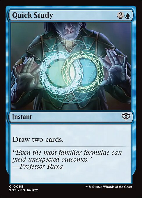 Quick Study #65 [SOS] [ENG] NM Foil