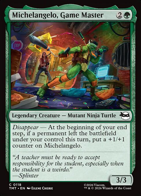 Michelangelo, Game Master #118 [TMT] [ENG] NM