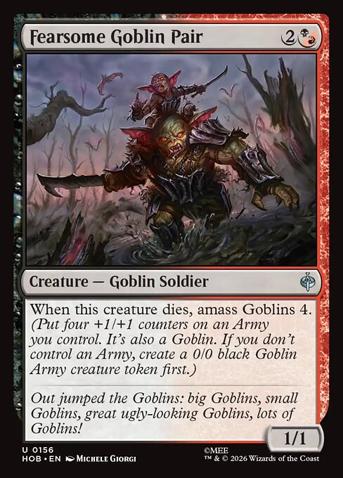 Fearsome Goblin Pair #156 [HOB] [ENG] NM