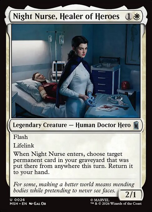 Night Nurse, Healer of Heroes #26 [MSH] [ENG] NM