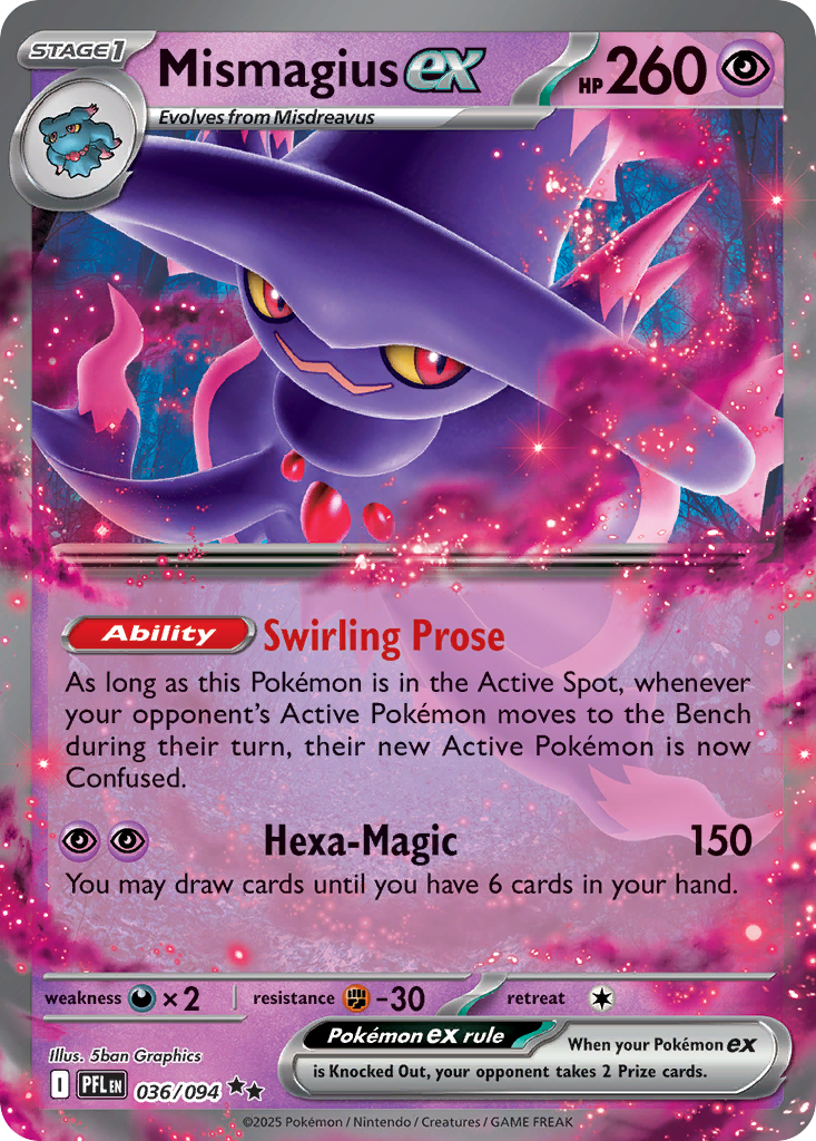 Mismagius ex #36 [ME2] [ENG] NM Holo Sparkling