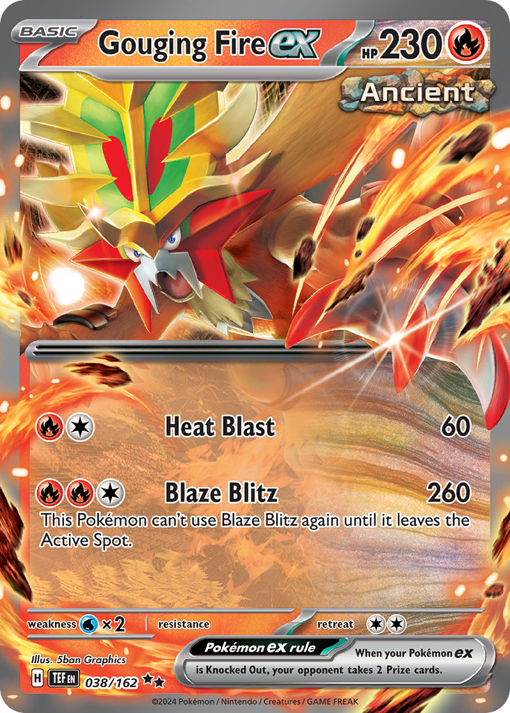 Gouging Fire ex #38 [SV5] [ESP] NM Holo Sparkling