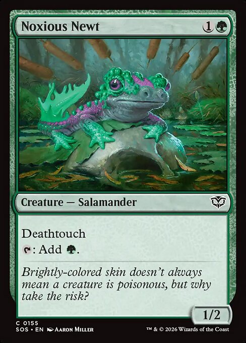 Noxious Newt #155 [SOS] [ENG] NM Foil